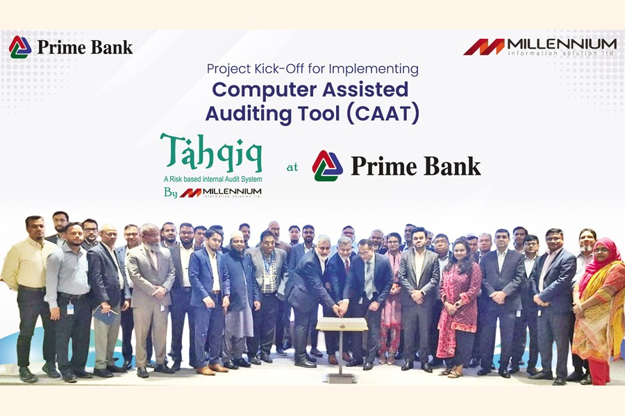 Prime Bank partners with Millennium to install TAHQIQ- Computer Assisted Auditing Tool